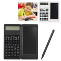 Scientific Calculator with 6 Inch Erasable LCD Writing Tablet Foldable Calculator Notepad Portable for Students Teacher Engineer. 