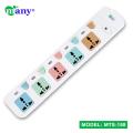 Multiplug Many Business Class 5 Gang Socket Model MTS-158=2Pin Plug / 3 Miter Wire - multi plug. 