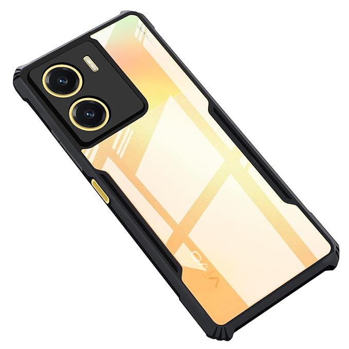 Vivo Y16 Protective Black Border Crystal Clear Xundd Mobile Back Case Cover