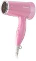 Panasonic 1500W Low Noise Hair Dryer, Comfortable and Quiet Blow-Drying, Silent Design, Set Nozzle, Foldable Handle, Cool Setting, 3 Airflow Settings, Pink (EH-ND57-P). 