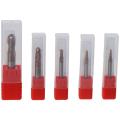 1mm 1.5mm 2mm 3mm 4mm End Mill Wide Application Tungsten Steel Ball Nose Carbide Spiral Milling Tool CNC Cutter Router Bits CNC Milling Engraver Carving.