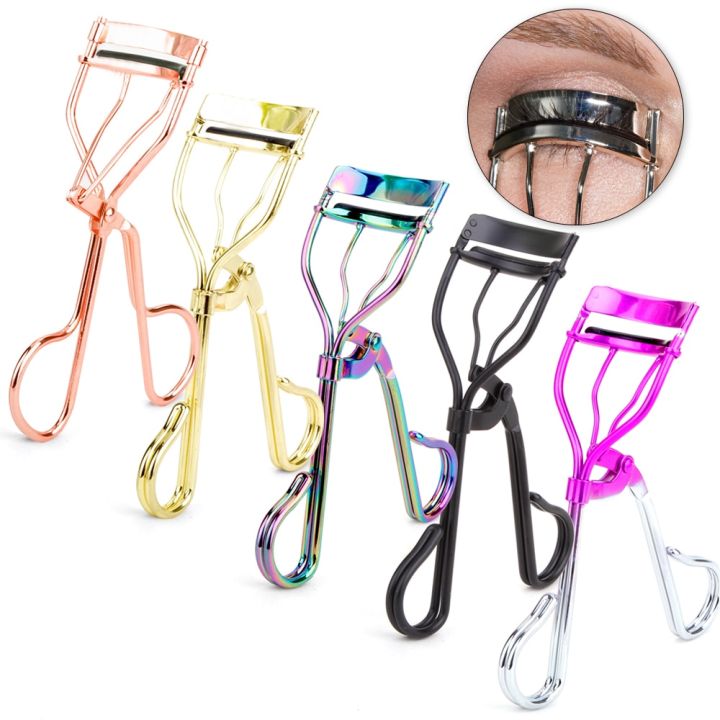 1Pcs Eyelash Curling Lash Curler Tweezer Makeup Professional Eyelash Circle Curve Comb Applicator Cosmetics Lashes Accessories