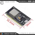 NodeMcu ESP32 ESP32S Wroom 38 Pin Big Size Version Built-in WIFI + BLUETOOTH Module Dual Core 32BIT, 240MHZ for Robotics, IOT, DIY Electronic. Alternative of Arduino and Raspberry pi.. 