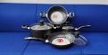 New Prestiege Non Stick 7 Pcs Cookware Set Marble Coating Layers For Superior Release -Marble Coated,1Pcs Casserol,1Pcs Fry pan,1Pcs Korai, food Grade Spoon,1Pcs Milk pan, With 3Pcs Lid, Gift And Home Decoration.. 