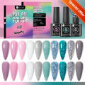 UR SUGAR Glitter Gel Nail Polish Set/Kit Purple Pink Glitter Brown Red Color Series Soak Off UV LED Nail Art Varnish Manicure. 