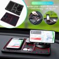 Non-Slip Phone Pad for Car, TSV Car Dashboard Mat Tray, Silicone Anti-Shake Pad with Aromatherapy, Temporary Car Parking Card Number Plate, Universal Cell Phone Holder. 