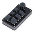 Mini Macro Mechanical Gaming Keyboard 5V 1A Red Switch USB Mini Keypad for Music. 