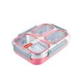Tedemei Stainless Steel Lunch/Tiffin/Snacks Box with 3 Compartments 1 L.