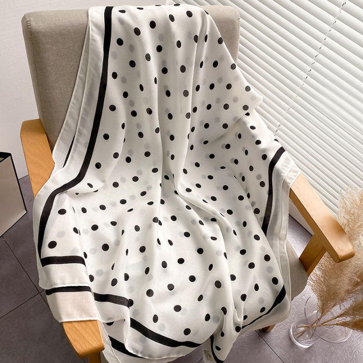 Xiaohongshu new beach towel sun protection thin cotton and linen summer printed scarf large shawl student warm scarf for men