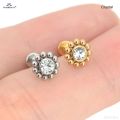 2Pcs 16G Internally Threaded G23 Titanium Steel Bar Opal Ear Piercing Jewelry Helix Tragus Cartilage Earrings Labret Nose Stud. 
