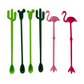 Plastic Cocktail Muddler Night-club Drink Decor Cocktail Swizzle Sticks Flamingo Stirrer Coffee Puddler Party Supplies. 