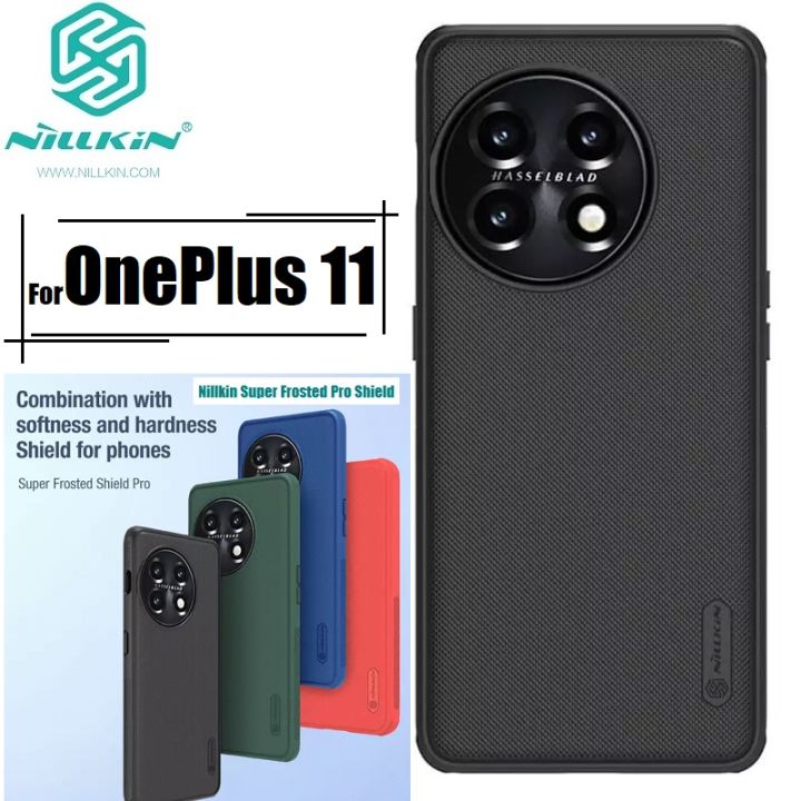 Nillkin ( OnePlus 11 ) Super Frosted Shield Pro Matte cover case for Oneplus 11 Nillkin Super Frosted Shield Pro Back Case Cover - Black