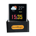 Crystal Cube Photo Display Holographic Desktop Smart Weather Station Digital Clock With GIF Animations Album Jessica.