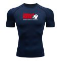 Men Compression Running T Shirt Fitness  Long Sleeve Sport tshirt Training Jogging Shirts Gym Gorilla Quick Dry rashgard. 