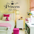 diy removable princess sleeps wall stickers art vinyl decals home baby girls room bedroom dormitory decor Cherry Super Store. 