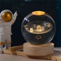 【Thriving】 Light Rotating Display Stand Wood Night Lamp Base Round USB Art Display Holder 10cm LED Light Dispaly Base Bedroom.