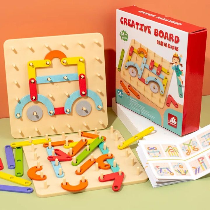 Children%20Wooden%20Geoboard%20Toys%20Nail%20Board%20Geometric%20Column%20Set%20Construction%20Puzzle%20Geometric%20Pegboard%20Montessori%20Sensory%20Toy%20-%20Image%202