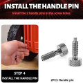 Quick Release Handle Pins Kit in Use for Rolling Toolbox Fit for Packout Accessories 2 Packs.