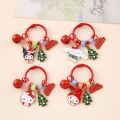 Merry Christmas Keychain Tree Bell Sanrio Kuromi Cute Anime Cartoon Hello Kitty Cat Pendant Bag Car Key Ring Happy New Year Gift for Friend. 