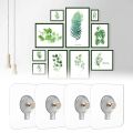 10/2pcs PVC Strong Adhesive Nails Hook Wall Poster Seamless Waterproof Durable Transparent Kitchen Bathroom Screw Hook Hanger.