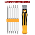 2X 12 in 1 Multi-Function Household Screwdriver Set Screwdriver Special-Shaped Double Head Torx Screwdriver. 