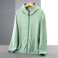 UPF 50+ UV Sun Protection Clothing Men Hoodie Windbreaker Breathable Ultrathin Sunscreen Jacket Outdoor Fishing Running Jacket.