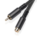 RCA Extension Cable RCA Audio Video Cable RCA Male To Female Cord for Speaker, Subwoofer, Camera, HDTV, Amplifier, 1.8M.