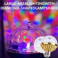 LED Disco Romantic Magic Crystal Ball Lamp Stage Light Party Bulb RGB Rotating. 