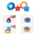 Wooden Puzzle Kids Toys Rainbow Tower Pyramid Nesting Stacking Shape Games Montessori Early Education Diy Toys for Children Gift.