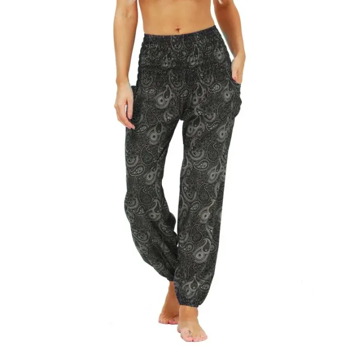 %E3%80%90NEW%E3%80%91%20Women's%20Loose%20Yoga%20Pants%20Boho%20Print%20High%20Waist%20Casual%20Trousers%20Sweatpants%20Women%20Summer%20Beach%20Plus%20Size%20Baggy%20Aladdin%20Pants%20-%20Image%203