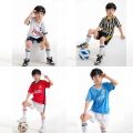 Original sos for children's football jersey set for bo and girls, qui dr and breathable children's football training suit for summer. 