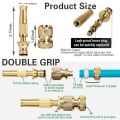 Water Gun Spray Nozzle High Pressure Brass Hose Nozzle Quick Connector. 