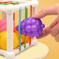 Baby Shape Sorter Storage Cube Bin Training Games Kitchen Fruits Toys Kids. 