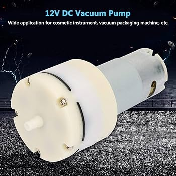 Vacuum Pump, DC 12V Vacuum Pump Mini Electric Air Vacuum Pumping High Pressure Diaphragm Air Pump 12L/Min Noiseless