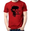 Red Cotton Monstar T-shirt for Men. 