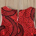6M-3Y Toddler Kids Baby Girls Dress African Dashiki Traditional Style Sleeveless Ankara Dresses With Headband Infant Outfits.