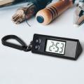 Student Keychain Watch Electronic Clock Silent LCD Digital Display Triangle Student Desktop Clock Keychain Pocket Watch. 