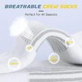 Men's Outdoor Gym Socks High Quality Comfortable Soft Ground-Gripping Football Large Size New Style 6 Pairs.