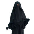 Butterfly Hoodie Niqab Muslim Women'S Prayer Hijab Burqa Shawl Arab Face Cover Headwear - Hijab Collection - Hijab Collection - Niqab.