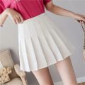 Kawaii Korean Plaid Skirts High Waist Pleated Skirt Short Micro Skirt Black Mini Skirts Womens Pink White Tennis Skirts Cute Y2K. 