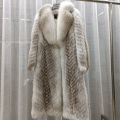Furyoume Hot 2024 Women Winter Coat Real Fox Fur Coat X-long Luxury Clothes Natural Fluffy Fur Jacket Ladies Fashion Streetwear.
