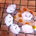 LED Smlie Cloud String Lights Fairy Garland Curtain Children Bedroom Lamp Chian New Year Christmas Garden Outdoor Decoration--White Light--4.5M Remote Control. 