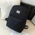 Solid Color Travel Backpacks Preppy Style Men School Bags Laptop Knapsack.