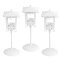 3 Candle Holder Retro Candlestick Wedding Centerpiece. 