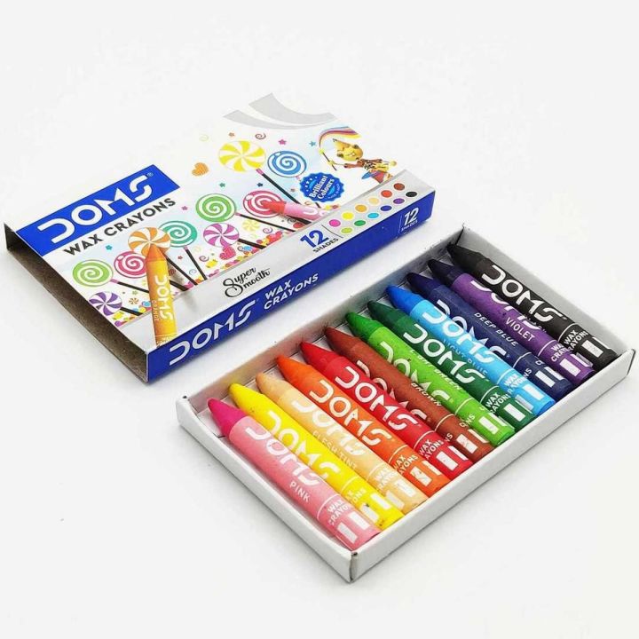Doms%20Wax%20Crayons%20(Pack%20of%2012%20shades)%20-%20Image%202