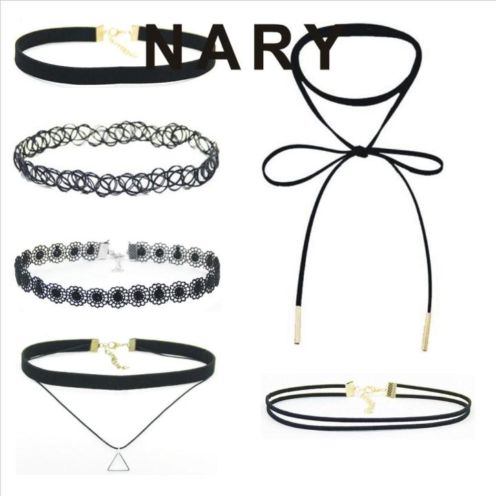 Women Necklaces Hollow Out Bow-knot Choker Necklaces