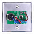 Key Operated Switch 12VDC Exit Lock On/Off Emergency Door Release 86x86mm with Red LED Indicator Tamper Signals. 
