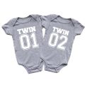 Twin Clothes Twins Matching Baby Bodysuit Cotton Boys Girls Onesies Newborn Baby Body Romper Summer Twins Outfits Gift for Twins. 