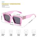 Luxury Brand Fashion Steampunk Sunglasses Women 21 Colors Square Anti-glare Driving Sun Glasses For Men zonnebril dames.