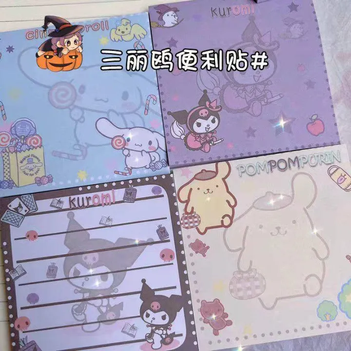 Sanrio%20mymelody%20Kuromi%20Cinnamoroll%20Sticky%20Stationery%20Notepad%20Posted%20it%20Office%20bookmark%20Sticky%20notes%20kawaii%20design%20Stickers%20in%20notebook%20Memo%20pad%20kids%20gift%20-%20Image%205